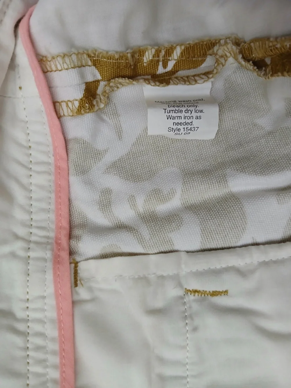 J. Crew City Fit Chino Shorts size 6 mustard yellow tropical print